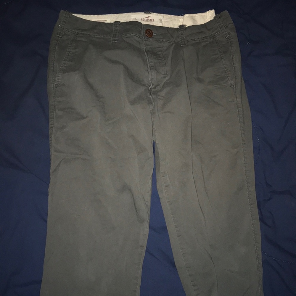 Gray Hollister Chinos